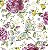 Guardanapo - G3-030 - Embroidery Flowers and Butterflies - 33x33cm - Imagem 1