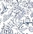 Guardanapo - G2-047 - Fauna and Flora Illustration - 33x33cm - Imagem 1