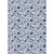 Estampa Adesiva - Flores Azul costura - ESTA-009 - Imagem 1