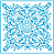 Stencil Litoarte - STXX-151 - Azulejo de Arabescos - 20x20cm - Imagem 1