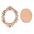 Moldura Oval Vazada Arabesco Pequena 980 14,5X9,5 - Imagem 1