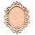 Moldura Oval Vazada Arabesco Pequena 980 14,5X9,5 - Imagem 2