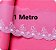 BT023 - 001 - Bordado Tule - 7,0cm larg. - Branco - 1 metro - Imagem 1