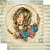 Papel Scrapbook - SD-0979 - Litoarte - Mulher Guirlanda de Flores 30,5 x 30,5cm - Imagem 1