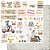 Papel Scrapbook - SD-1121 - Litoarte - Casamento, Recem casasos, Flores 30,5 x 30,5cm - Imagem 1