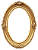 Moldura Oval Copyart ouro - Imagem 1