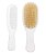 Kit Infantil Escova E Pente Branco Cerdas Naturais Buba - Imagem 3