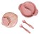 Kit Refeição Infantil Buba Com Compartimento E Talheres Rosa - Imagem 3