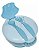 Kit Refeição Infantil Buba Com Compartimento E Talheres Azul - Imagem 5