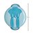 Kit Refeição Infantil Buba Com Compartimento E Talheres Azul - Imagem 3
