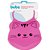 Babador Silicone Ajustável com Pega Migalha Rosa Gato Buba - Imagem 1