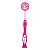 Escova De Dentes Infantil Ventosa Cerda Macia Chicco Rosa - Imagem 4