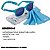 Óculos de Sol Infantil Flexível com Alça UVA UVB Azul Buba - Imagem 4