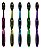 Escova Magic Macia DentalClean Pack Família com 5 Escovas Coloridas - Imagem 5