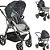 Carrinho Galaxy Kiddo Preto Grafite - Imagem 2