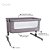 Berço Portátil Napper Kiddo Melange Cappuccino - Imagem 3