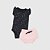 Conjunto Body Preto e Shorts Rosa Estampa Love Baby Gut - Imagem 1