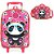 Kit Mochila de Carrinho Com Lancheira Panda Up4You Pink - Imagem 1