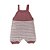 Jardineira Romper de Tricô Listrado Tricô Kids Rosa Mescla - Imagem 2