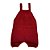 Jardineira Romper de Tricô Liso Tricô Kids Vermelho - Imagem 2