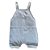 Jardineira Romper de Tricô Liso Tricô Kids Pérola - Imagem 3