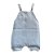 Jardineira Romper de Tricô Liso Tricô Kids Pérola - Imagem 1