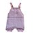 Jardineira Romper de Tricô Liso Tricô Kids Rosa Claro - Imagem 1