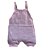 Jardineira Romper de Tricô Liso Tricô Kids Rosa Claro - Imagem 2
