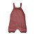 Jardineira Romper de Tricô Liso Tricô Kids Rosa Mescla - Imagem 1