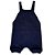 Jardineira Romper de Tricô Liso Tricô Kids Azul Marinho - Imagem 3
