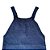 Jardineira Romper de Tricô Liso Tricô Kids Azul Mescla - Imagem 3