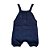 Jardineira Romper de Tricô Liso Tricô Kids Azul Mescla - Imagem 1