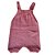 Jardineira Romper de Tricô Trançado Tricô Kids Rosa Mescla - Imagem 2