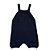 Jardineira Romper de Tricô Trançado Tricô Kids Azul Marinho - Imagem 3
