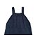 Jardineira Romper de Tricô Trançado Tricô Kids Azul Mescla - Imagem 2