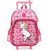 Kit Mochila de Carrinho Com Lancheira Unicórnio Up4you Rosa - Imagem 2