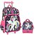 Kit Mochila de Carrinho Com Lancheira Unicórnio Up4you Azul - Imagem 1