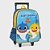 Kit Mochila de Carrinho Lancheira Baby Shark Luxcel Amarelo - Imagem 4