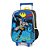 Kit Mochila de Carrinho Lancheira Estojo Batman Luxcel Azul - Imagem 2