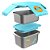 Kit Lanche 2 Potes Aço Inox Zoo Cachorro Skip Hop Verde - Imagem 2