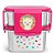 Kit Lanche 2 Potes Aço Inox Zoo Lhama Skip Hop Rosa - Imagem 1