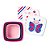 Kit Com 3 Potes Porta Snacks Zoo Borboleta Skip Hop Rosa - Imagem 1