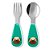 Kit de Talheres Zoo Cachorro Pug Skip Hop Verde - Imagem 1