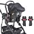 Bebê Conforto Casulo Click Para Carrinho Explore Kiddo Preto - Imagem 5