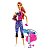 Boneca Barbie Fashionista Dia de Spa Fitness Com Pet Mattel - Imagem 1