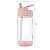 Garrafinha de Tritan Com Canudo Alce 3 Sprouts Rosa - Imagem 2