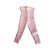 Calça de Tricô Canelada Básica Tricô Kids Rosa - Imagem 1
