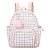Mochila de Maternidade Hug Grid Rosa - Imagem 1