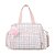 Bolsa de Maternidade Hug Grande Grid Rosa - Imagem 1