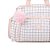 Bolsa de Maternidade Hug Grande Grid Rosa - Imagem 2
